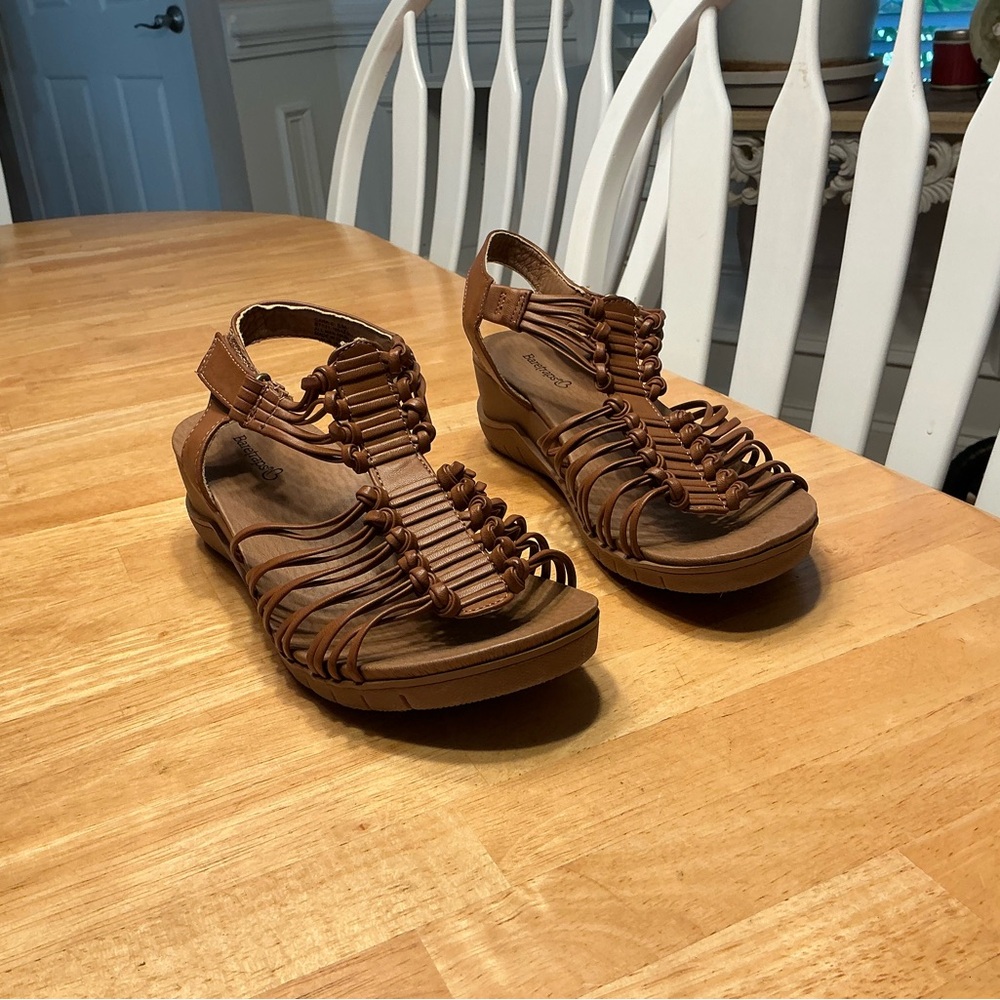 BareTraps Brown Strappy Sandals